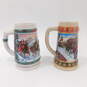 Budweiser Holiday Collection Ceramic Beer Steins Hometown Holiday Special Delivery image number 1