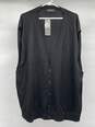 Kallspin Mens Black Knitted Button Front Sweater Vest Size 4XL T-0544407-B image number 1