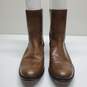 Frye Melissa Button Back Zip Short Brown Boot Women's Size 10B image number 2