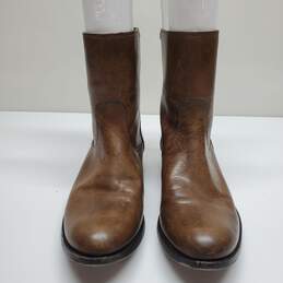 Frye Melissa Button Back Zip Short Brown Boot Women's Size 10B alternative image