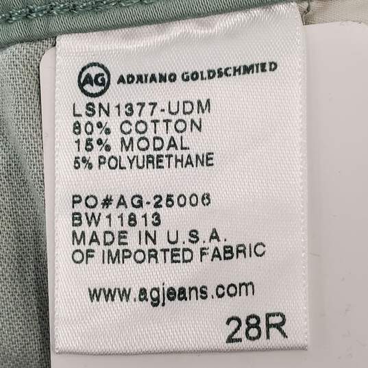 Adriano Goldschmied Women Green Jeans Sz 28R NWT image number 6
