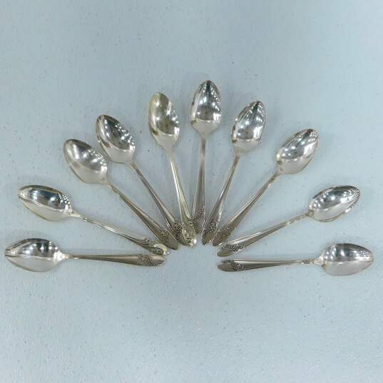 Set of 10 Oneida Community Silver-plated QUEEN BESS II  Dinner Spoons image number 1