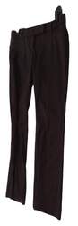 Express Womens Black Flat Front Slash Pockets Casual Slacks Dress Pant Size 8 image number 2