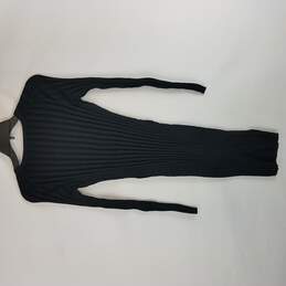 Ann Taylor Women Black Ribbed Long Sleeve Dress XS NWT alternative image