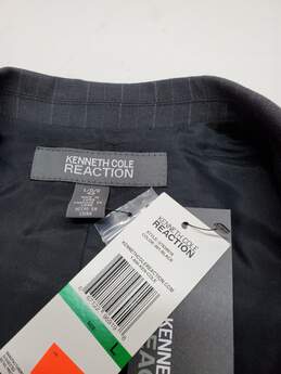 Kenneth Cole Reaction Black Striped Long Sleeve Button Blazer Size L NWT alternative image