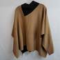 Anne Klein brown and black sweater poncho L nwt image number 2