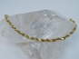 Vintage 10K Yellow Gold Rope Chain Bracelet 8.7g image number 4