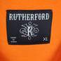 Rutherford Men Orange Graphic Sweatshirt XL NWT image number 3