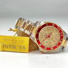 NWT Designer Invicta Pro Diver 18254 Two-Tone Round Analog Quartz Wristwatch