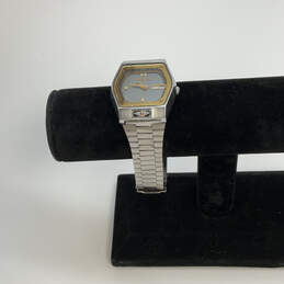 Designer Citizen Silver-Tone Hexagonal Dial Fashion Analog Wristwatch