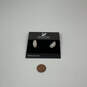 Designer Swarovski Silver-Tone Clear Fashionable Crystal Hoop Earrings image number 1