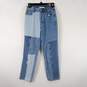 Pacsun Women Blue Patch High Rise Straight Jeans Sz 24 image number 1