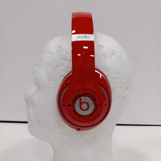 Beast Studio Red Wired Headphones In Case image number 5
