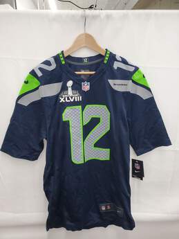 Men Nike Seattle Seahawks Superbowl NFL Jersey Size-S New