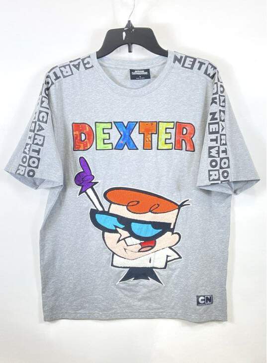 Cartoon Network Men Gray Dexter's Laboratory Graphic T Shirt L image number 1