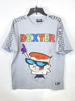 Cartoon Network Men Gray Dexter's Laboratory Graphic T Shirt L