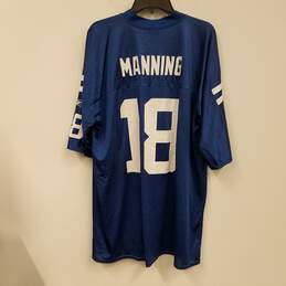Mens Blue Indianapolis Colts Peyton Manning #18 Football NFL Jersey Size XL alternative image