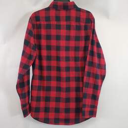Lee Men Red Buffalo Plaid Button Up M NWT alternative image