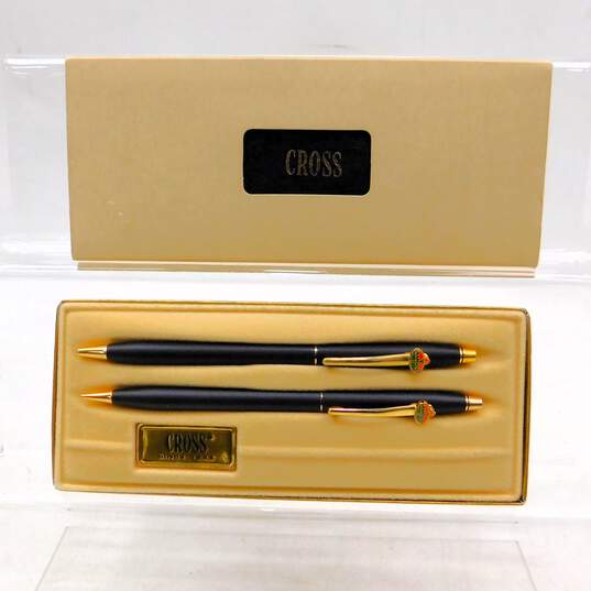 Vintage Cross Classic Black 2501 Pen & Pencil Set in Box W/ Logo image number 1