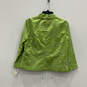 NWT Womens Green Floral 3/4 Sleeve Shawl Lapel Three Button Blazer Size 10 image number 2