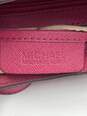 Womens Magenta Leather Inner Pockets Logo Adjustable Strap Crossbody Bag image number 5