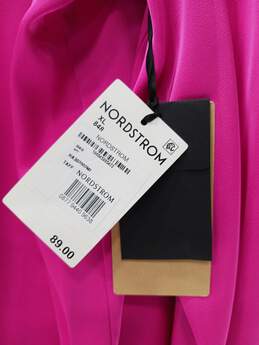 Halogen nordstrom Pink Button Up Blouse Size XL alternative image