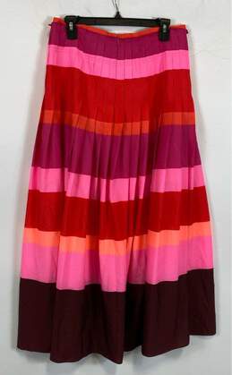 NWT Banana Republic Womens Multicolor Striped Pleated Maxi Skirt Size 8 alternative image