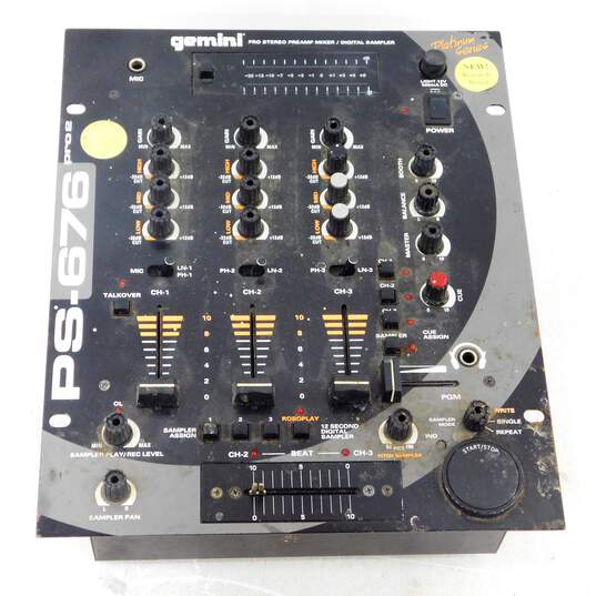 Gemini Brand PS-676 Pro 2 Model Pro Stereo Preamp Mixer/Digital Sampler image number 1