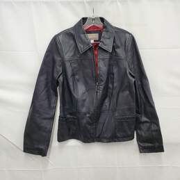 Croft & Barrow WM's Genuine Black Leather Jacket Size M