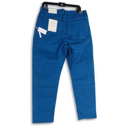 NWT Womens Blue Denim Medium Wash 5-Pocket Design Straight Leg Jeans Sz 16 alternative image