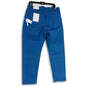 NWT Womens Blue Denim Medium Wash 5-Pocket Design Straight Leg Jeans Sz 16 image number 2