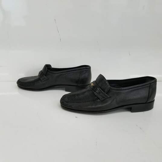 Bally Black Leather Loafers Size 5.5 image number 1