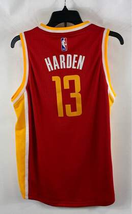 Adidas Mens Red Houston Rockets James Harden #13 Basketball Jersey Size Large alternative image