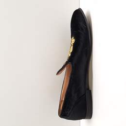ASOS Men's Black Velvet Embroidered Loafers Size 12
