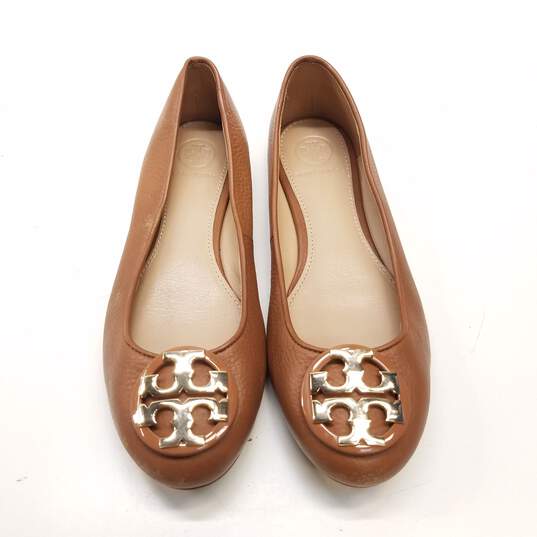 Tory Burch Leather Ballet Flats Brown 6 image number 4