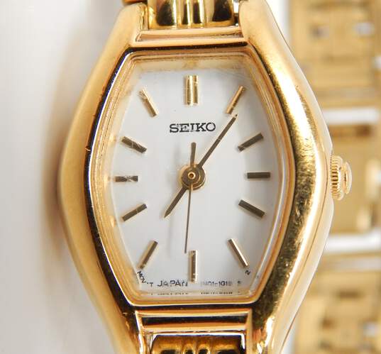 Buy the Seiko Quartz SQ 50 Gold Tone & Two Tone Stainless Steel Ladies  Dress Watches | GoodwillFinds