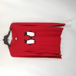 LOFT Women Red Sweatshirt S NWT