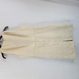 Tahari Women Sleeveless Dress Tan Size 14 L alternative image