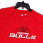 Womens Red Climalite Chicago Bulls Short Sleeve Round Neck T-Shirt Size M image number 3