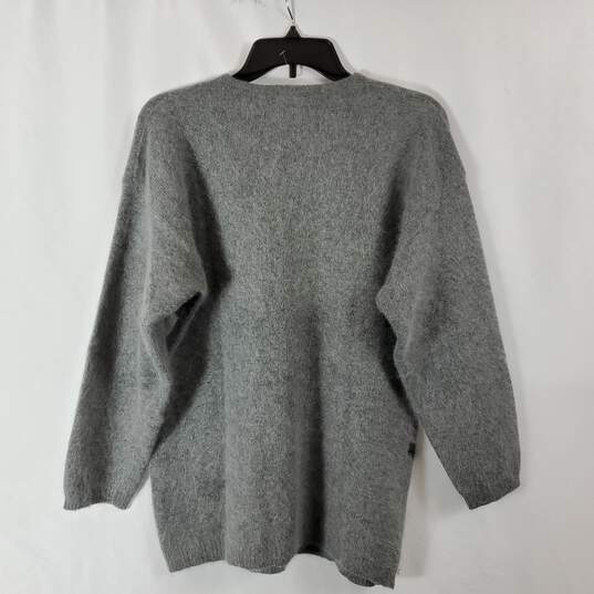 Richard & Company Women Gray Wool Knit Sweater sz M image number 2