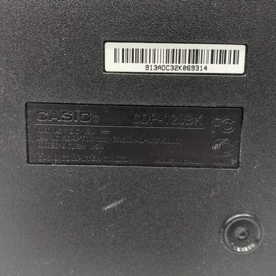 Black Casio Stereo Sampling CDP-120 Electric Keyboard image number 6