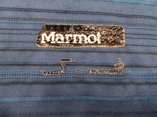 Marmot Unisex Blue Striped Button Up Shirt image number 2