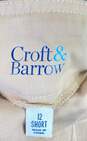 Croft & Barrow Women Beige Dress Pants Sz 12 image number 3