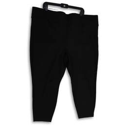 NWT Womens Black Slim Fit Pull-On Skinny Leg Cropped Pants Size 4R 4X