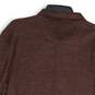 NWT Mens Maroon Spread Collar Long Sleeve Natural Stretch Flex Polo Shirt Sz XL image number 4