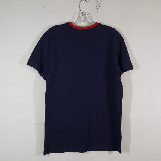 Mens Cotton Regular Fit V-Neck Short Sleeve Pullover T-Shirt Size Medium image number 2