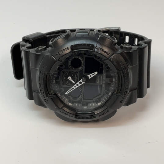 Designer Casio G-Shock GA-100 Black Water Resistant Analog Wristwatch image number 3