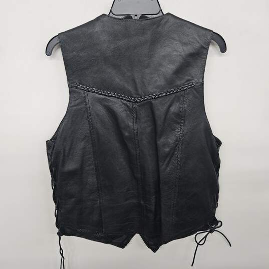 Hudson Leather Black Vest image number 2