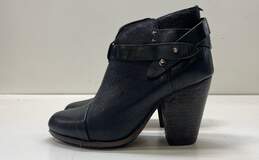 Rag & Bone Black Leather Ankle Strap Heel Boots Shoes Size 36 alternative image