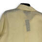 NWT Womens Beige Collared Long Sleeve Regular Fit Button-Up Shirt Size 16 image number 4